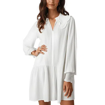 Velvet Womens Gauze Mini Slip Dress In White