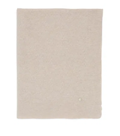 Paz Rodriguez Wool-blend Knit Blanket