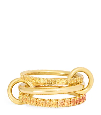 Spinelli Kilcollin Yellow Gold And Sapphire Norah Ring