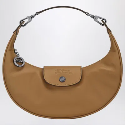 Longchamp Le Pliage Xtra Small Leather Shoulder Bag In Brown