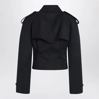 Alexander Mcqueen Alexander Mc Queen Short Double Breasted Navy Blue Jacket