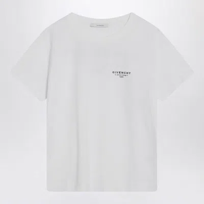 Givenchy White Cotton Jersey Crewneck T-shirt In White
