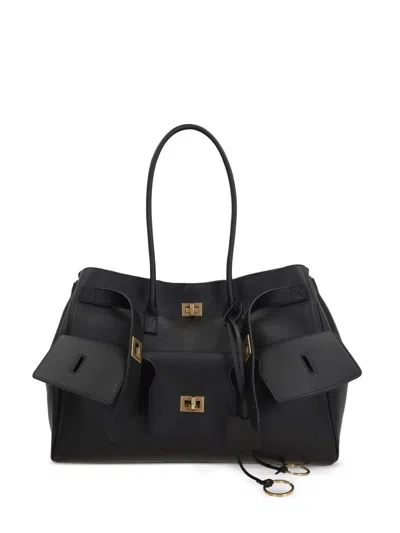 Balenciaga Carry All Bel Air Media In Black