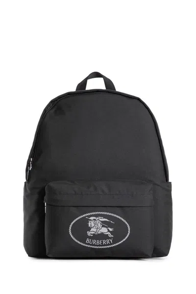 Burberry Black Backpack With Spacious Design And Padded Straps