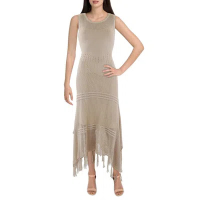 Bebe Womens Knit Maxi Dress