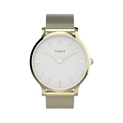 Timex Transcend Mesh Ladies Watch In Gold