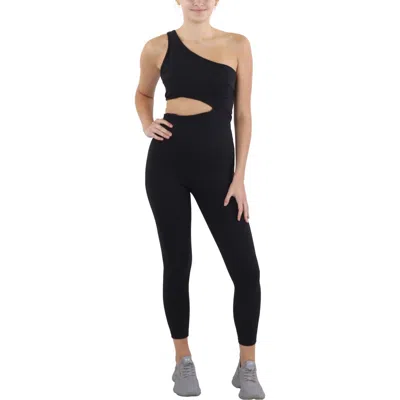 Fp Movement By Free People Womens Stretch Polyester Jumpsuit In Black