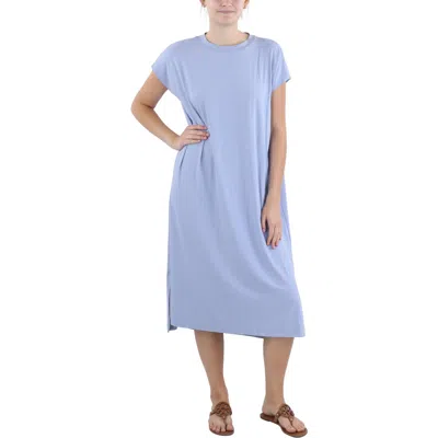 Eileen Fisher Womens Solid Viscose T-shirt Dress