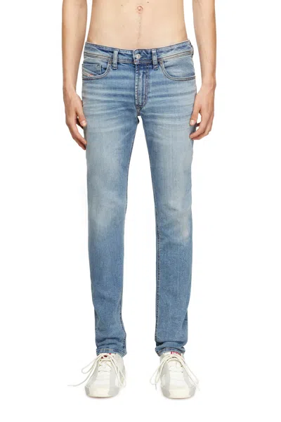 Diesel Skinny Jeans With Perfect Leg Bunching In Blue