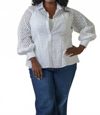 Jill Mcgowan Mere Travel Knits - Plus Size In White