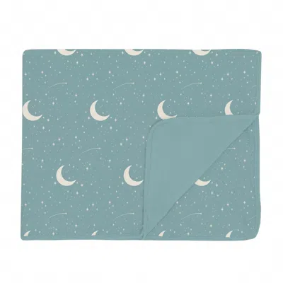 Kickee Toddler Blanket In Jade Starry Sky & Moon