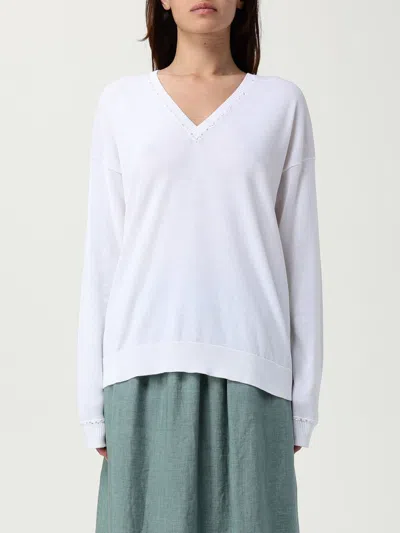 Fabiana Filippi Woman Sweater Ivory Size 10 Cotton In White