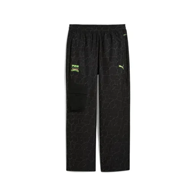 Puma Mens  X Tmnt Tech Woven Relaxed Cargo Pants In Black