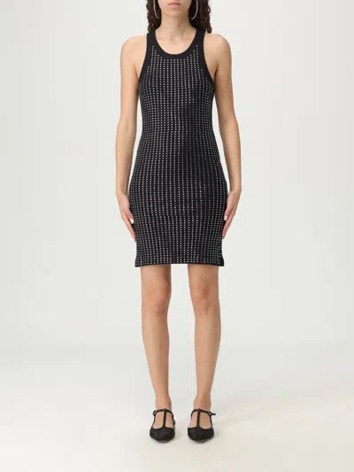 Attico Sleeveless Cotton Top Crystal Studs