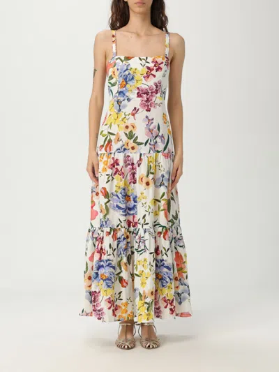 Farm Rio Off-white Greek Garden Lenzing Ecovero Euroflax Maxi Dress