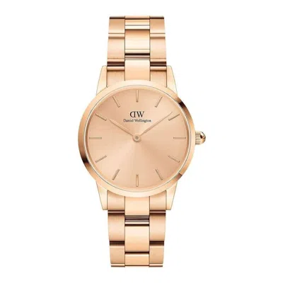 Daniel Wellington Iconic Link Rose Gold-tone Ladies Watch