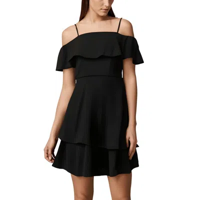 B Darlin Juniors Womens Ruffled Off-the-shoulder Cocktail And Party Dress