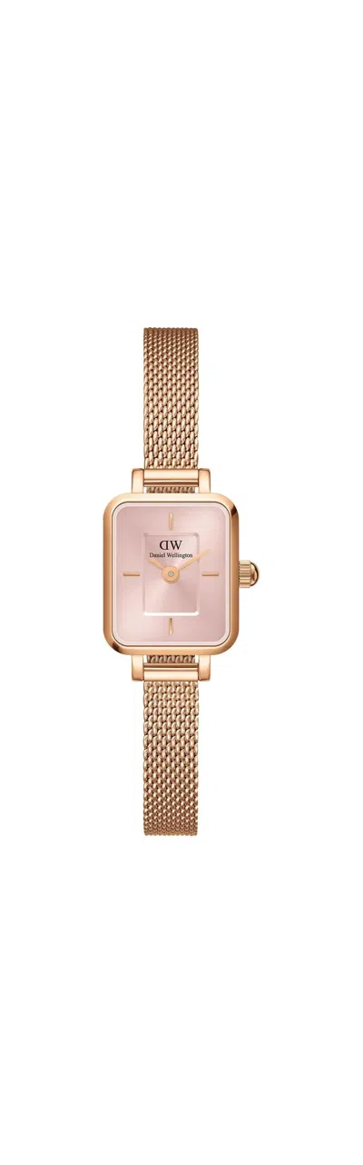Daniel Wellington Quadro Mini Melrose Blush Rose Gold-tone Ladies Watch