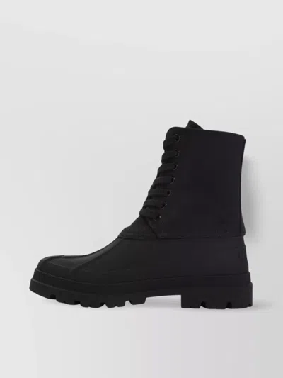 Celine Triumph Canvas High-top Chunky Boot In Multi