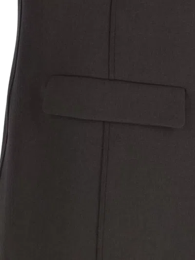 Giorgio Armani Tailored Jacket With Double-breasted Button Detailing In Brown