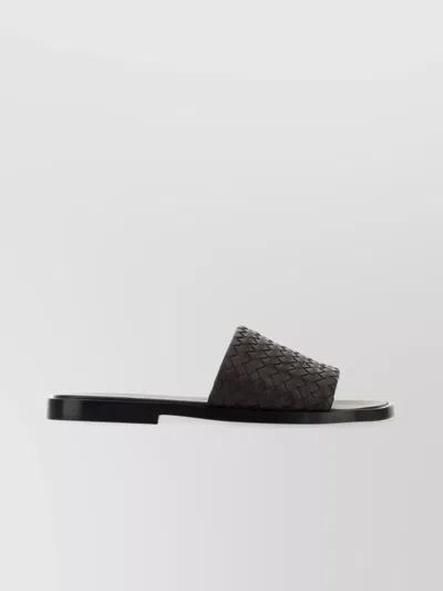 Bottega Veneta Nappa Leather Slippers Strap Woven