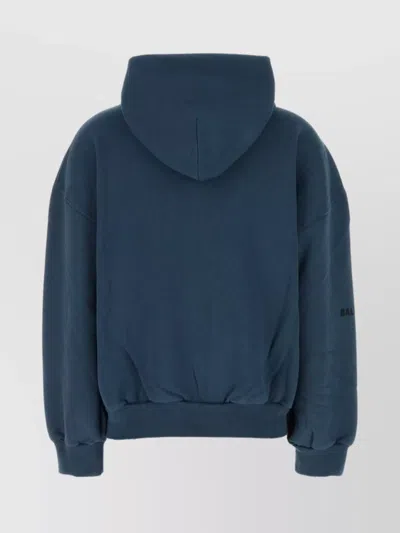 Balenciaga Cotton Sweatshirt With Front Pockets And Hood