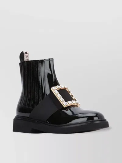 Roger Vivier Stras B Chels Bootie 25