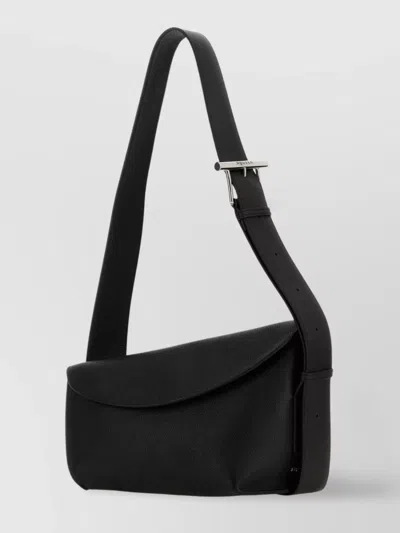 Alexander Mcqueen Large T-bar Crossbody Bag With Metal Buckle