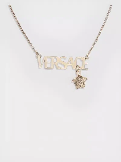 Versace Medusa Pendant Chain Necklace For Everyday Wear In Gold