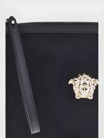 Versace Medusa Canvas Pouch Wrist Strap