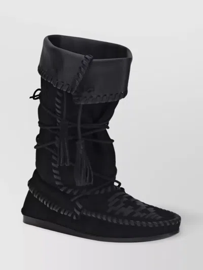 Isabel Marant Almond Toe Ankle Boots With Tassel Detail