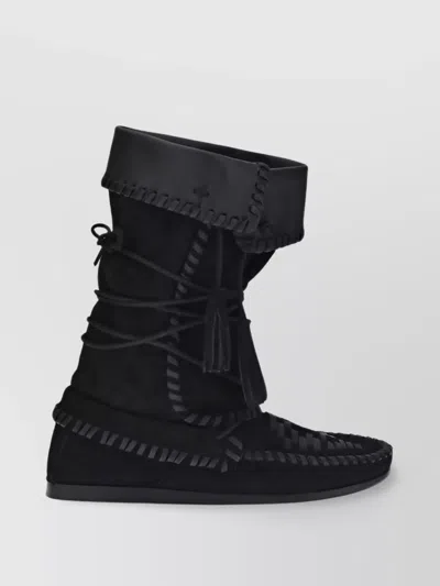 Isabel Marant Almond Toe Ankle Boots With Tassel Detail