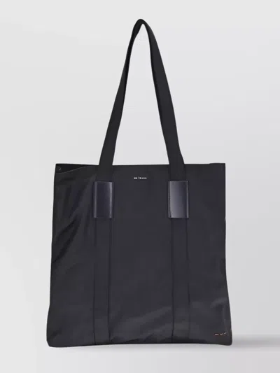 Kiton Nylon Tote Bag In Black