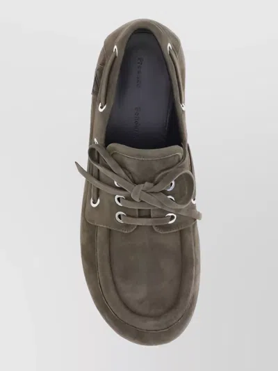 Proenza Schouler Suede Boat Laced Loafers
