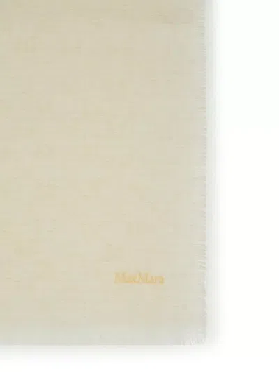 Max Mara Wool Scarf Tela Magico' With Frayed Edges