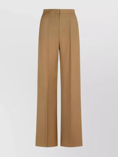 Max Mara Wool High Waist Wide-leg Trousers