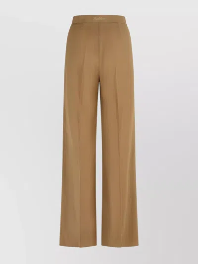 Max Mara Wool High Waist Wide-leg Trousers
