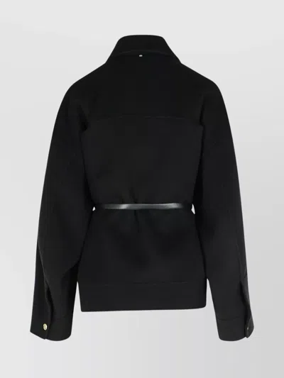 Sportmax 'cantore' Belted Waist Wool Jacket