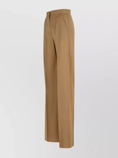 Max Mara Wool High Waist Wide-leg Trousers