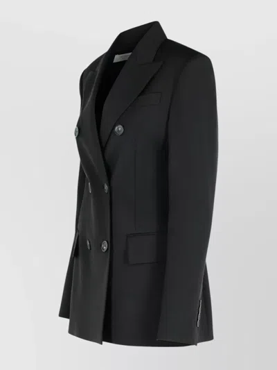 Sportmax Double-breasted Virgin Wool Blazer