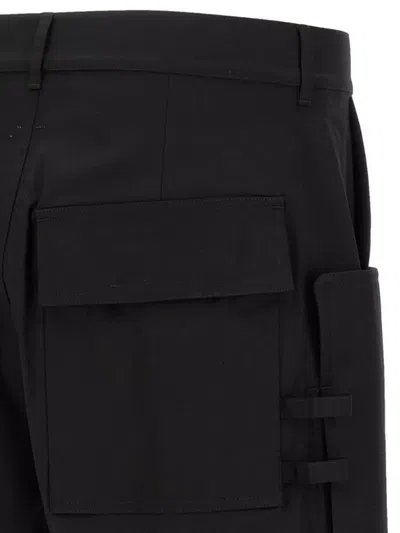 Rick Owens Stefan Cargo Bermuda Shorts In Black