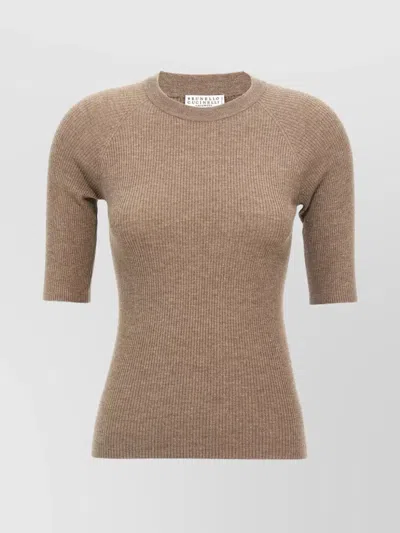 Brunello Cucinelli Crewneck Ribbed-knit Jumper