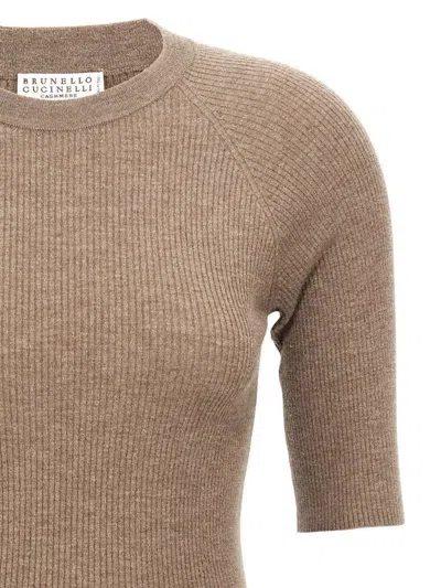 Brunello Cucinelli Crewneck Ribbed-knit Jumper