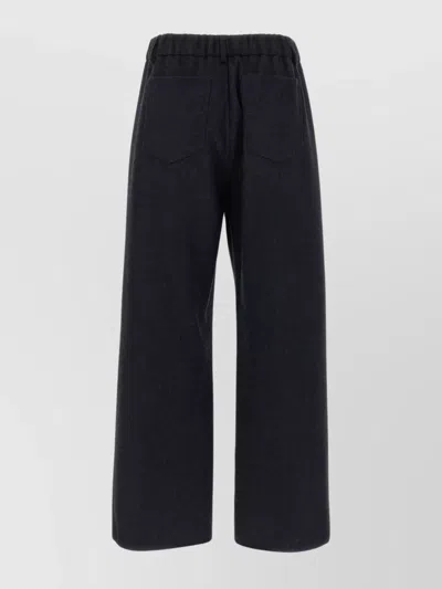 Brunello Cucinelli Wide Leg Flannel Trousers