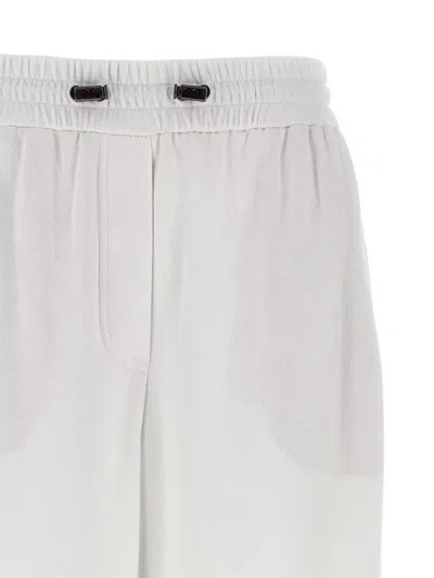 Brunello Cucinelli Cotton Joggers With Drawstring And Pockets