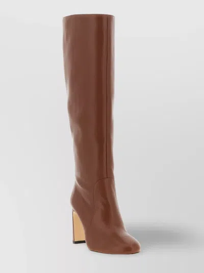 Stuart Weitzman 85mm Babette Tubo Nappa Leather Knee-high Boots In Brown