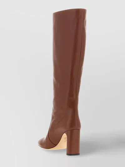 Stuart Weitzman 85mm Babette Tubo Nappa Leather Knee-high Boots In Brown