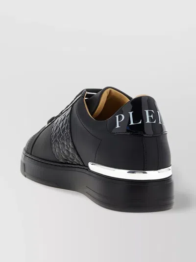 Philipp Plein 'rubber Sole' Sneakers With 'textured Panel'