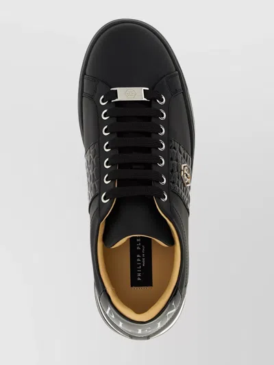 Philipp Plein 'rubber Sole' Sneakers With 'textured Panel'
