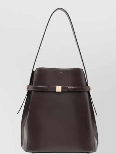 Totême Bucket Bag Leather Strap Belted